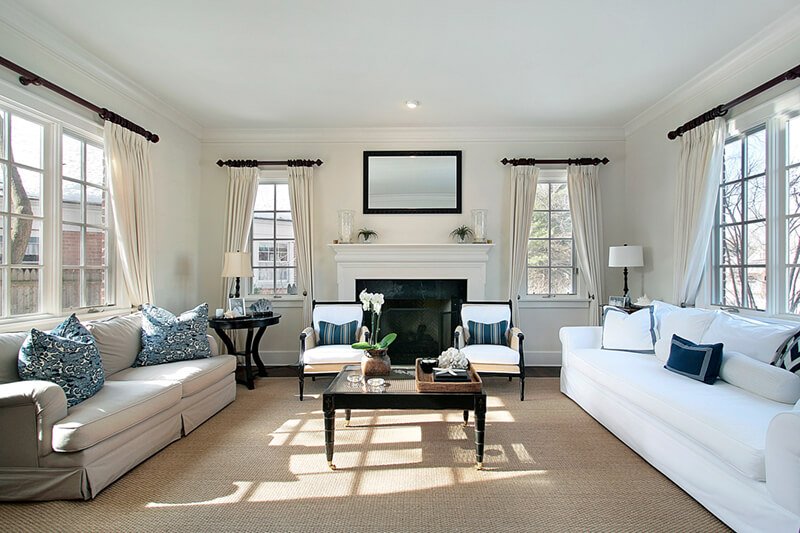 Living room in luxury home